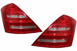 Complete Body Kit for Mercedes-Benz S-Class W221 Exhaust Muffler Tips LED Taillights 2005-2011 (LWB) A-Design-image-6027972