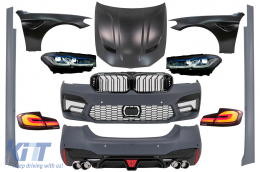 image-73-Complete Body Kit katállhlo gia BMW Seirá 5 F10 (2010-2017) Metatropí se G30 M5 Schediasmós