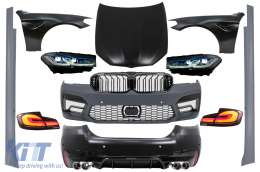 image-5-Complete Body Kit katállhlo gia BMW Seirá 5 F10 (2010-2017) Metatropí se G30 M5 Schediasmós