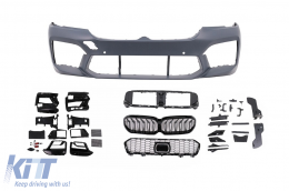 Complete Body Kit katállhlo gia BMW Seirá 5 F10 (2010-2017) Metatropí se G30 M5 Schediasmós-image-6107365