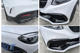 Complete Body Kit katállhlo gia MERCEDES GLE Koupé C292 (2015+) Schediasmós All Mavro Edition-image-6113041