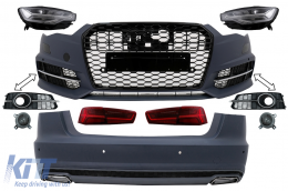 Complete Body Kit suitable for Audi A6 C7 4G Sedan (2011-2017) Conversion to 2018 Design-image-6105078