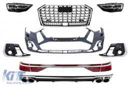 Complete Body Kit suitable for Audi A8 D5 (2018-2021) Upgrade to S8 2022 Design - CBAUA8D4S8