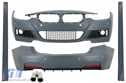image-20-Complete Body Kit suitable for BMW 3 Series F30 (2011-2019) M-Technik Design With Exhaust Muffler Tip
