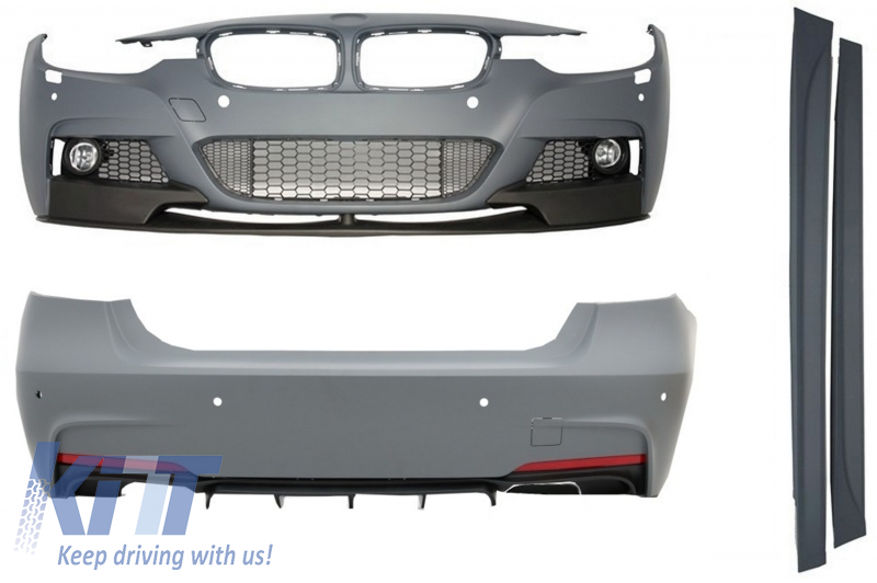 Komplett karosszériakészlet a BMW 3-as sorozatú F30 (2011-2019) M-Performance Designhoz, dupla változatú légbefúvóval