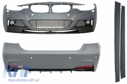 Complete Body Kit suitable for BMW 3 Series F30 (2011-2019) M-Performance Design With Double Version Air Diffuser - CBBMF30MPDO