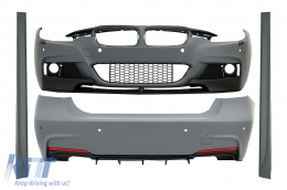 Complete Body Kit suitable for BMW 3 Series F30 (2011-2014) & F30 LCI Facelift (2015-up) M-Performance Design With Double Twin Outlet Air Diffuser - CBBMF30MPDOWOFL
