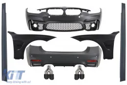 image-28-Complete Body Kit suitable for BMW 3 Series F30 (2011-2019) EVO II M3 CS Design with Front Fenders Black