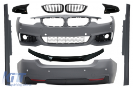 image-26-Complete Body Kit suitable for BMW 4 Series F32 Coupe (2013-up) Trunk Spoiler with Central grilles and Mirror Covers Sport Design