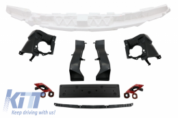 Complete Body Kit suitable for BMW 4 Series F32 F33 (2013-2017) M-Performance Design with Front Fenders Black and Hood Bonnet-image-6066902
