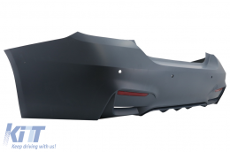 Complete Body Kit suitable for BMW 4 Series F32 Coupe F33 Cabrio (2013-2019) with Exhaust Muffler Tips Piano Black M4 Design-image-6087693