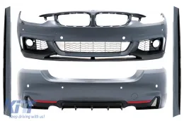image-30-Complete Body Kit suitable for BMW 4 Series F36 Gran Coupe (2013-2019) M Performance Design Twin Single Outlet Black