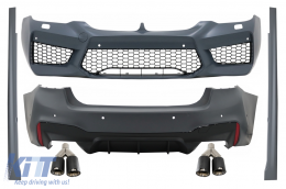 Complete Body Kit suitable for BMW 5 Series G30 (2017-up) M5 Design Exhaust Muffler Tips Carbon Fiber - COCBBMG30M5KLT075