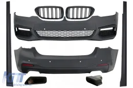 image-41-Complete Body Kit suitable for BMW 5 Series G30 (2017-2019) with Central Kidney Grilles and Exhaust Muffler Tips M-Tech Design Without Distronic