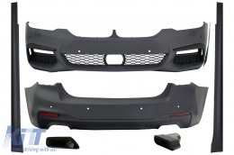 Complete Body Kit suitable for BMW 5 Series G30 (2017-2019) with Exhaust Muffler Tips M-Tech Design