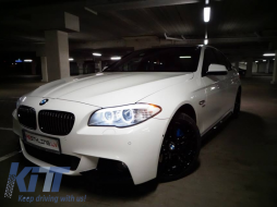 Complete Body Kit suitable for BMW F10 5 Series (2011-up) M-Technik Design With Exhaust Muffler M-Power-image-5991586