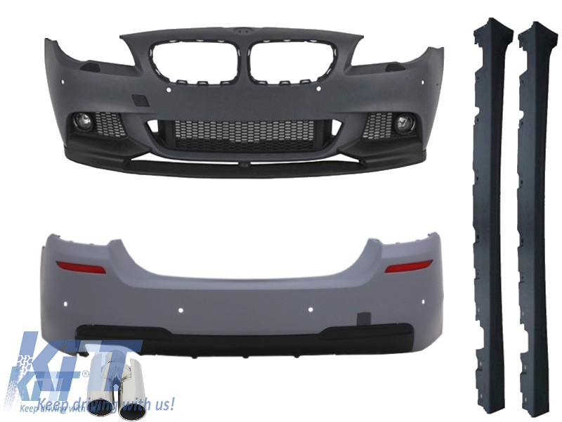 Komplett karosszériakészlet a BMW F10 5-ös sorozathoz (2011-től felfelé) M-Performance Look+kipufogó kipufogóvégek ACS kialakítás balra