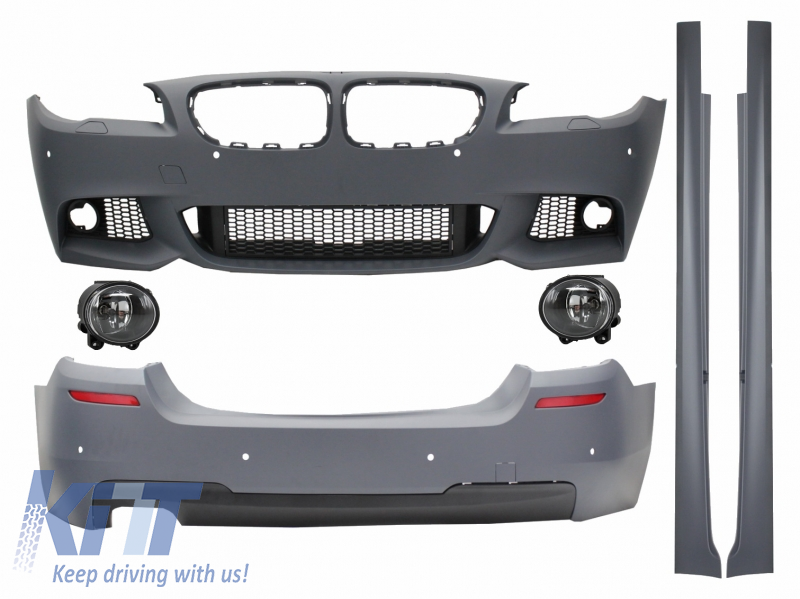 A BMW F10 5-ös sorozathoz (2011-2014) megfelelő karosszériakészlet M-Technik Look ködfényvetítőkkel