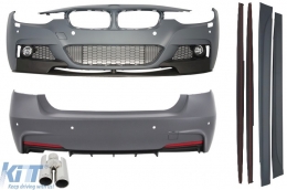 Complete Body Kit suitable for BMW F30 (2011-up) M-Performance Design with Exhaust Muffler Tips LEFT - COCBBMF30MPSOE