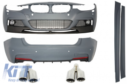 Complete Body Kit suitable for BMW F30 (2011-2014) M-Performance Design with Exhaust Muffler Tips M-Power Design