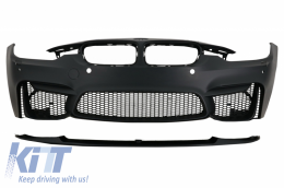 Complete Body Kit suitable for BMW F30 (2011-2019) with Chromed Exhaust Muffler Tips EVO II M3 CS Style Without Fog Lamps-image-6061644