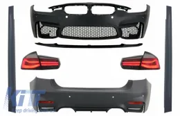 image-40-Complete Body Kit suitable for BMW F30 (2011-2019) with LED Taillights Dynamic Sequential Turning Light EVO II M3 CS Style Without Fog Lamps
