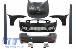 image-71-Complete Body Kit suitable for BMW F30 (2011-2019) EVO II M3 CS Style Without Fog Lamps with Front Fenders and Hood Bonnet & Tips Chrome