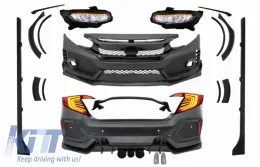 image-64-Complete Body Kit suitable for Honda Civic MK10 FC FK (2016-up) Sedan Type R Design