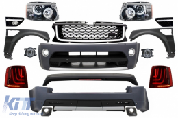 Complete Body Kit suitable for Land Range Rover Sport L320 Facelift (2009-2013) Autobiography Design Glohh LED Taillights GL-3 Dynamic - COCBRRSBG