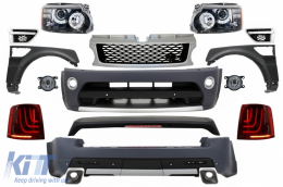 Complete Body Kit suitable for Land Range Rover Sport L320 Facelift (2009-2013) Autobiography Design Glohh LED Taillights GL-3 Dynamic - COCBRRSBGS