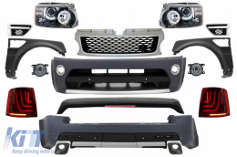 Complete Body Kit suitable for Land Range Rover Sport L320 Facelift (2009-2013) Autobiography Design Glohh LED Taillights GL-3 Dynamic