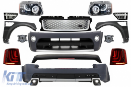 Complete Body Kit suitable for Land Range Rover Sport L320 Facelift (2009-2013) Autobiography Design Glohh LED Taillights GL-3 Dynamic - COCBRRSBSG