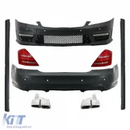 image-47-Complete Body Kit suitable for MERCEDES-Benz S-Class W221 Exhaust Muffler Tips and LED Taillights 2005-2011 (LWB) A-Design