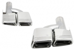 Complete Body Kit suitable for MERCEDES-Benz S-Class W221 Exhaust Muffler Tips and LED Taillights 2005-2011 (LWB) A-Design-image-6027961