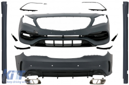 Complete Body Kit suitable for Mercedes CLA C117 W117 (2013-2018) Facelift CLA45 Design - CBMBW117AMGBF