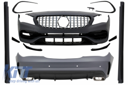 Complete Body Kit suitable for Mercedes CLA W117 C117 (2013-2018) Facelift CLA45 Design Front Grille Chrome