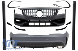 Complete Body Kit suitable for Mercedes CLA W117 C117 (2013-2018) Facelift CLA45 Design Front Grille - COCBMBW117AMGGTRCN