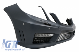 Complete Body Kit suitable for Mercedes E-class W212 (2009-2013) E63 Look with Exhaust Muffler Tips Black Edition-image-6024760