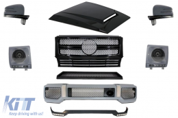 image-52-Complete Body Kit suitable for Mercedes G-Class W463 (1989-2018) G65 Design with Hood Scoop Bonnet Black