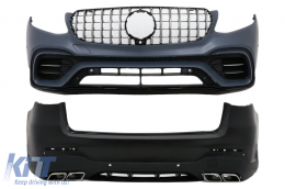Complete Body Kit suitable for Mercedes GLC SUV X253 (2015-07.2019) GLC63 Design only for Standard Package - CBMBGLCX253ST