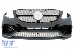 Complete Body Kit suitable for Mercedes GLE W166 SUV (2015-2018) Black Chrome-image-6098151