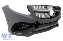 Complete Body Kit suitable for Mercedes GLE W166 SUV (2015-2018) Black Chrome-image-6098152