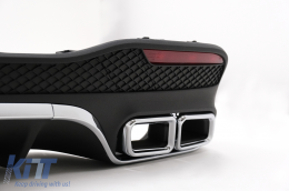 Complete Body Kit suitable for Mercedes GLE W166 SUV (2015-2018) Black Chrome-image-6098164