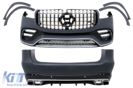 Complete Body Kit suitable for Mercedes GLS SUV X167 (2019-2023) GLS63 Design - CBMBX167A