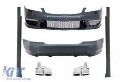 image-71-Complete Body Kit suitable for Mercedes S-Class W221 (2005-2013) SWB with Exhaust Muffler Tips S63 S65 Design