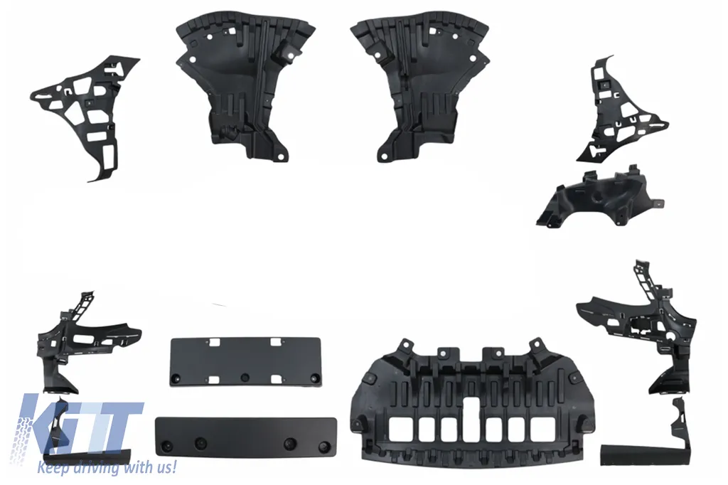 Complete Body Kit suitable for Mercedes S-Class W222 Facelift (2013-06.2017) S63 Design With Central Grille Piano Black