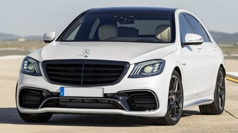 Complete Body Kit suitable for Mercedes S-Class W222 Facelift (2013-06.2017) S63 Design With Central Grille Piano Black