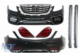image-9-Complete Body Kit suitable for Mercedes S-Class W222 (2013-2017) Facelift S63 Design and Taillights Full LED with Sequential Dynamic Turning Lights
