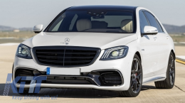 Complete Body Kit suitable for Mercedes S-Class W222 (2013-06.2017) Facelift S63 Design and Taillights Full LED with Sequential Dynamic Turning Lights-image-6040306