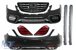image-11-Complete Body Kit suitable for Mercedes S-Class W222 (2013-06.2017) S63 Design and Taillights Full LED with Sequential Dynamic Turning Lights